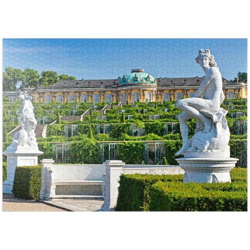 MyPuzzle Französischer Garten mit dem Schloss Sanssouci und den Weinbergterrassen im Park - Premium 1000 Teile Puzzle - MyPuzzle Sonderkollektion von Puzzle Galaxy MyPuzzle Französischer Garten mit dem Schloss Sanssouci und den Weinbergterrassen im Park - Premium 1000 Teile Puzzle - MyPuzzle Sonderkollektion von Puzzle Galaxy von MyPuzzle.com