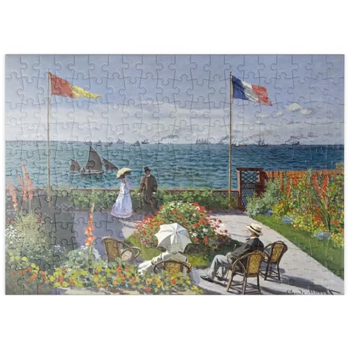 Garden at Sainte-Adresse by Claude Monet - Premium 200 Teile Puzzle - MyPuzzle Sonderkollektion von Æpyornis von MyPuzzle.com