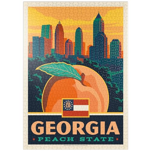 Georgia: Peach State - Premium 1000 Teile Puzzle - MyPuzzle Sonderkollektion von Anderson Design Group von MyPuzzle.com