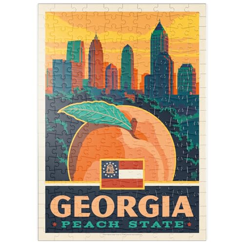 Georgia: Peach State - Premium 200 Teile Puzzle - MyPuzzle Sonderkollektion von Anderson Design Group von MyPuzzle.com