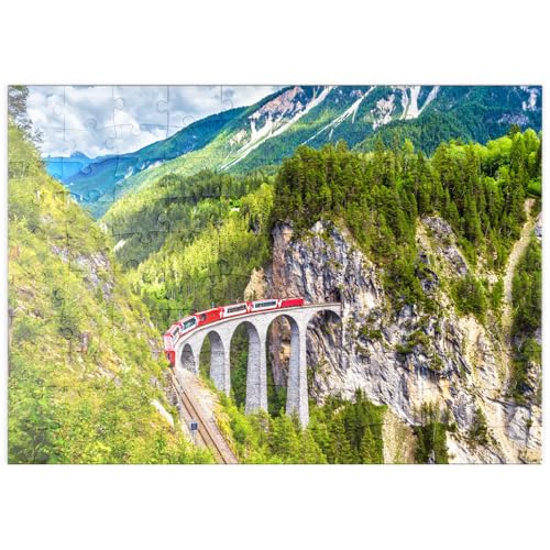 MyPuzzle Glacier Express auf dem Landwasserviadukt, Schweiz - Premium 100 Teile Puzzle - MyPuzzle Sonderkollektion von Puzzle Galaxy MyPuzzle Glacier Express auf dem Landwasserviadukt, Schweiz - Premium 100 Teile Puzzle - MyPuzzle Sonderkollektion von Puzzle Galaxy von MyPuzzle.com