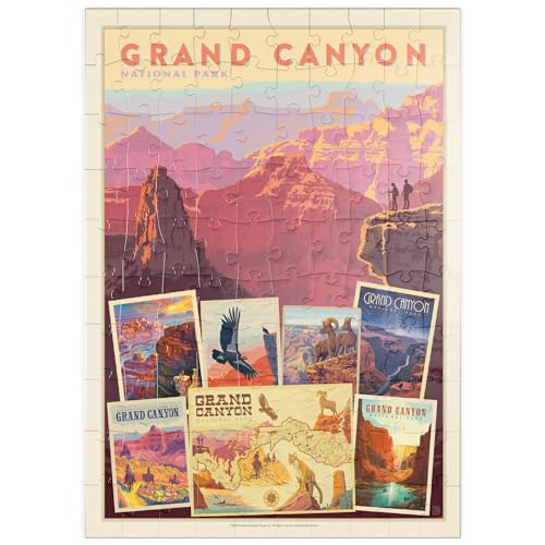 Grand Canyon National Park: Collage Print, Vintage Poster - Premium 100 Teile Puzzle - MyPuzzle Sonderkollektion von Anderson Design Group von MyPuzzle.com