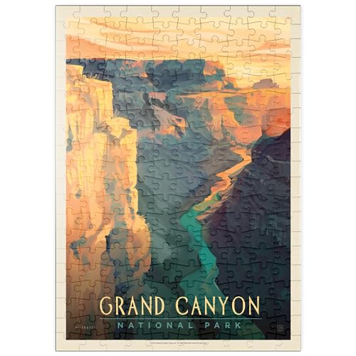 Grand Canyon National Park: Deep Shadows, Vintage Poster - Premium 200 Teile Puzzle - MyPuzzle Sonderkollektion von Anderson Design Group von MyPuzzle.com