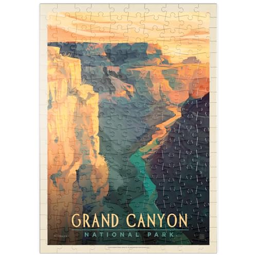 Grand Canyon National Park: Deep Shadows, Vintage Poster - Premium 200 Teile Puzzle - MyPuzzle Sonderkollektion von Anderson Design Group von MyPuzzle.com