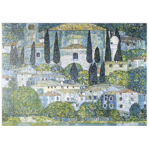 MyPuzzle Gustav Klimt's Kirche in Cassone (1913) - Premium 500 Teile Puzzle - MyPuzzle Sonderkollektion von Æpyornis von MyPuzzle.com