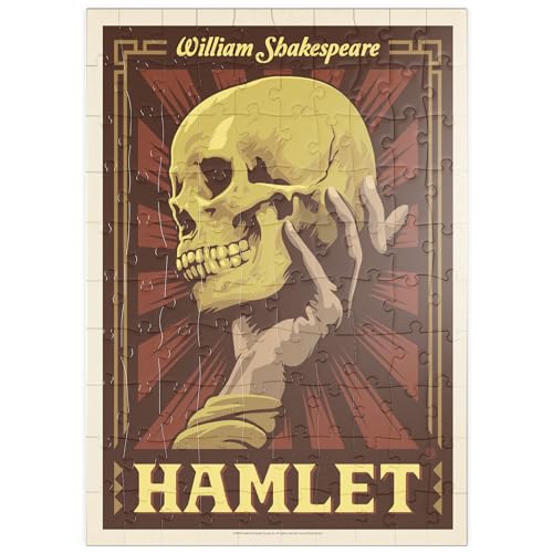 MyPuzzle Hamlet: William Shakespeare, Vintage Poster - Premium 100 Teile Puzzle - MyPuzzle Sonderkollektion von Anderson Design Group von MyPuzzle.com