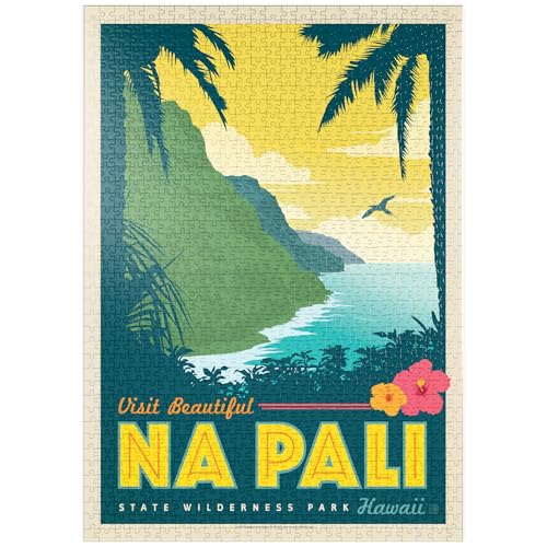 MyPuzzle Hawaii: NA Pali State Wilderness Park - Premium 1000 Teile Puzzle - MyPuzzle Sonderkollektion von Anderson Design Group von MyPuzzle.com