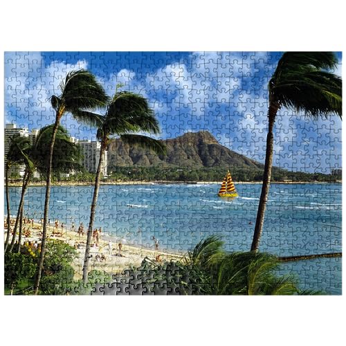 Honolulu, Oahu, Hawaii, USA - Premium 1000 Teile Puzzle für Erwachsene von MyPuzzle.com