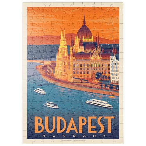 Hungary: Budapest, Vintage Poster - Premium 200 Teile Puzzle - MyPuzzle Sonderkollektion von Anderson Design Group von MyPuzzle.com