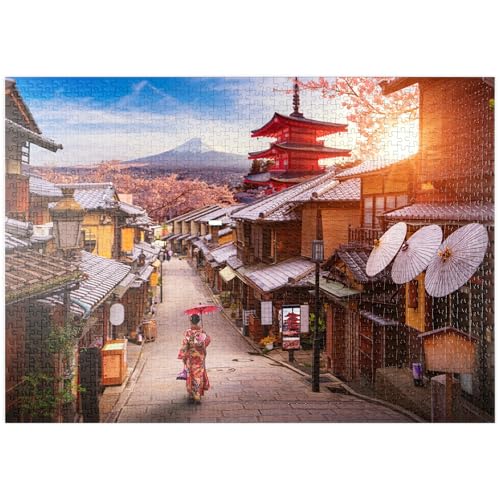 Idyllisches Japan - Premium 1000 Teile Puzzle - MyPuzzle Sonderkollektion von ilsespiel von MyPuzzle.com