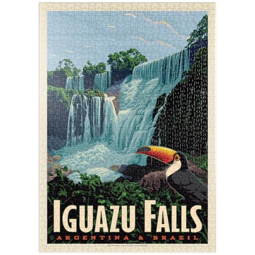 MyPuzzle Iguazú Falls: Argentina & Brazil, Vintage Poster - Premium 1000 Teile Puzzle - MyPuzzle Sonderkollektion von Anderson Design Group MyPuzzle Iguazú Falls: Argentina & Brazil, Vintage Poster - Premium 1000 Teile Puzzle - MyPuzzle Sonderkollektion von Anderson Design Group von MyPuzzle.com