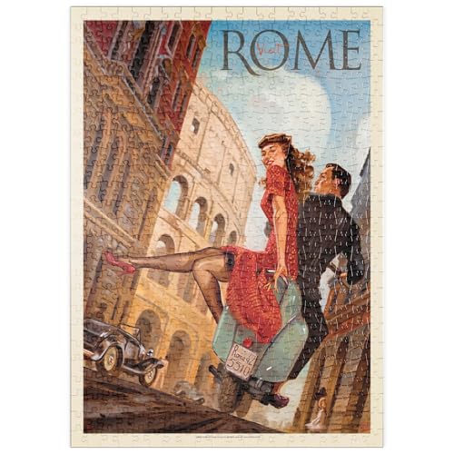 MyPuzzle Italien: Rom mit der Vespa, Vintage Poster - Premium 500 Teile Puzzle - MyPuzzle Sonderkollektion von Anderson Design Group MyPuzzle Italien: Rom mit der Vespa, Vintage Poster - Premium 500 Teile Puzzle - MyPuzzle Sonderkollektion von Anderson Design Group von MyPuzzle.com