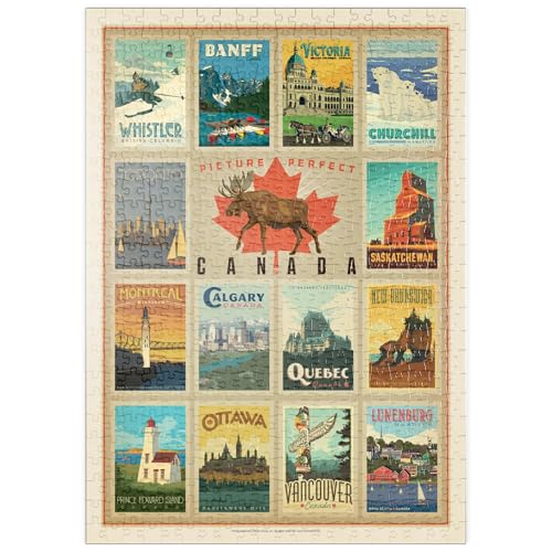 MyPuzzle Kanada Reisen, Collage, Vintage Poster - Premium 500 Teile Puzzle - MyPuzzle Sonderkollektion von Anderson Design Group MyPuzzle Kanada Reisen, Collage, Vintage Poster - Premium 500 Teile Puzzle - MyPuzzle Sonderkollektion von Anderson Design Group von MyPuzzle.com