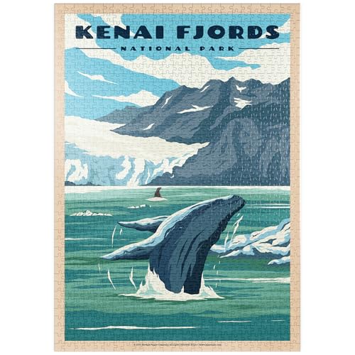 MyPuzzle Kenai Fjords National Park - Whale's Haven in Nature, Vintage Travel Poster - Premium 1000 Teile Puzzle - MyPuzzle Sonderkollektion von Havana Puzzle Company MyPuzzle Kenai Fjords National Park - Whale's Haven in Nature, Vintage Travel Poster - Premium 1000 Teile Puzzle - MyPuzzle Sonderkollektion von Havana Puzzle Company von MyPuzzle.com