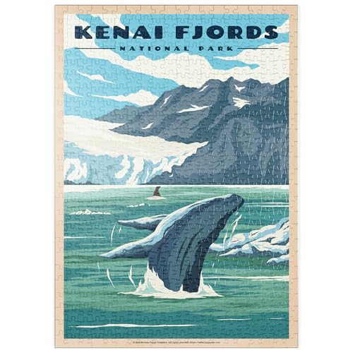 MyPuzzle Kenai Fjords National Park - Whale's Haven in Nature, Vintage Travel Poster - Premium 500 Teile Puzzle - MyPuzzle Sonderkollektion von Havana Puzzle Company MyPuzzle Kenai Fjords National Park - Whale's Haven in Nature, Vintage Travel Poster - Premium 500 Teile Puzzle - MyPuzzle Sonderkollektion von Havana Puzzle Company von MyPuzzle.com