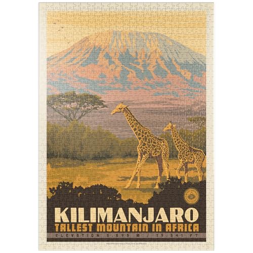 MyPuzzle Kilimandscharo: Höchster Berg Afrikas, Vintage Poster - Premium 1000 Teile Puzzle - MyPuzzle Sonderkollektion von Anderson Design Group MyPuzzle Kilimandscharo: Höchster Berg Afrikas, Vintage Poster - Premium 1000 Teile Puzzle - MyPuzzle Sonderkollektion von Anderson Design Group von MyPuzzle.com