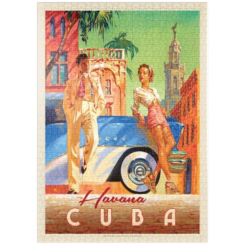 MyPuzzle Kuba: Havanna-Schatten, Vintage Poster - Premium 1000 Teile Puzzle - MyPuzzle Sonderkollektion von Anderson Design Group MyPuzzle Kuba: Havanna-Schatten, Vintage Poster - Premium 1000 Teile Puzzle - MyPuzzle Sonderkollektion von Anderson Design Group von MyPuzzle.com