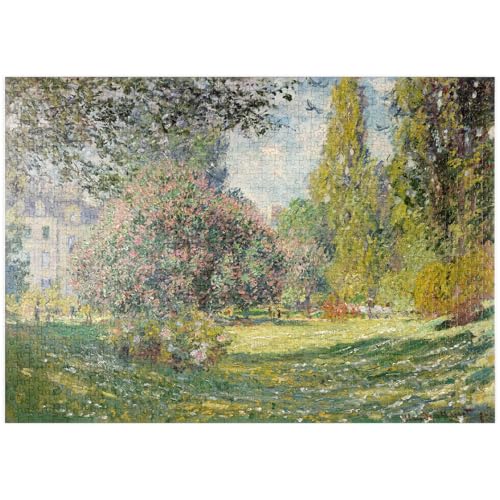 MyPuzzle Landscape: The Parc Monceau (1876) by Claude Monet - Premium 1000 Teile Puzzle - MyPuzzle Sonderkollektion von Æpyornis von MyPuzzle.com