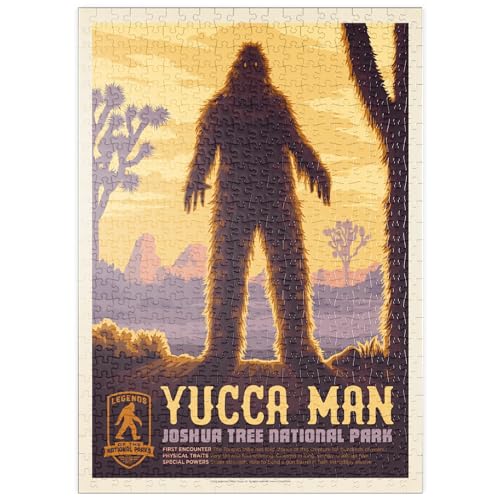 MyPuzzle Legends of The National Parks: Joshua Tree's Yucca Man, Vintage Poster - Premium 500 Teile Puzzle - MyPuzzle Sonderkollektion von Anderson Design Group von MyPuzzle.com