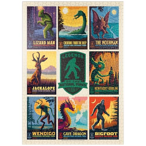 MyPuzzle Legends of The National Parks: Multi-Image Print - Edition 1, Vintage Poster - Premium 1000 Teile Puzzle - MyPuzzle Sonderkollektion von Anderson Design Group MyPuzzle Legends of The National Parks: Multi-Image Print - Edition 1, Vintage Poster - Premium 1000 Teile Puzzle - MyPuzzle Sonderkollektion von Anderson Design Group von MyPuzzle.com