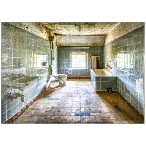 MyPuzzle Lost Places - das Badezimmer - Premium 1000 Teile Puzzle - MyPuzzle Sonderkollektion von Puzzle Galaxy von MyPuzzle.com