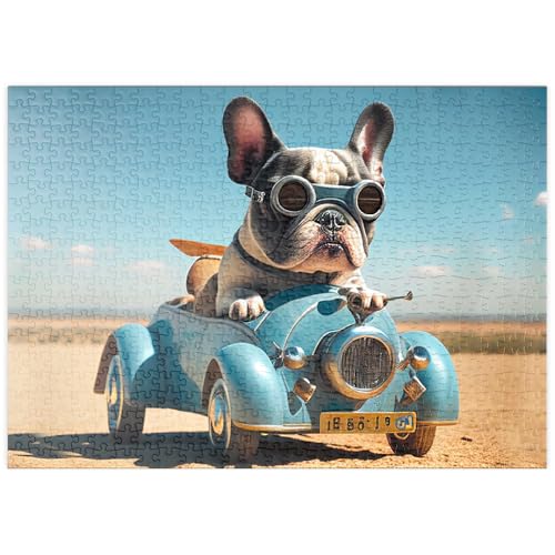 MyPuzzle Lustige Bulldogge fährt Auto - Premium 500 Teile Puzzle - MyPuzzle Sonderkollektion von Starnberger Spiele MyPuzzle Lustige Bulldogge fährt Auto - Premium 500 Teile Puzzle - MyPuzzle Sonderkollektion von Starnberger Spiele von MyPuzzle.com