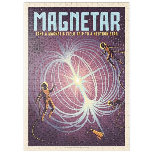 Magnetar: Neutronenstern, Vintage Poster - Premium 500 Teile Puzzle - MyPuzzle Sonderkollektion von Anderson Design Group von MyPuzzle.com