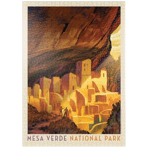 MyPuzzle Mesa Verde National Park: Golden Moment, Vintage Poster - Premium 1000 Teile Puzzle - MyPuzzle Sonderkollektion von Anderson Design Group MyPuzzle Mesa Verde National Park: Golden Moment, Vintage Poster - Premium 1000 Teile Puzzle - MyPuzzle Sonderkollektion von Anderson Design Group von MyPuzzle.com