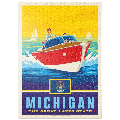 Michigan: The Great Lakes State - Premium 500 Teile Puzzle - MyPuzzle Sonderkollektion von Anderson Design Group von MyPuzzle.com