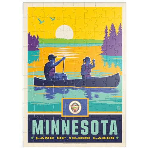 MyPuzzle Minnesota: Land of 10,000 Lakes - Premium 100 Teile Puzzle - MyPuzzle Sonderkollektion von Anderson Design Group von MyPuzzle.com