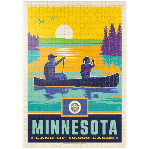 Minnesota: Land of 10,000 Lakes - Premium 1000 Teile Puzzle - MyPuzzle Sonderkollektion von Anderson Design Group von MyPuzzle.com