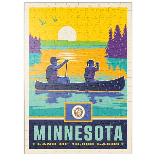 MyPuzzle Minnesota: Land of 10,000 Lakes - Premium 200 Teile Puzzle - MyPuzzle Sonderkollektion von Anderson Design Group von MyPuzzle.com