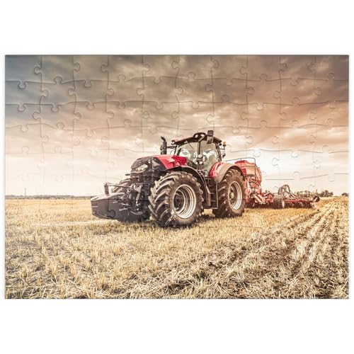 MyPuzzle Moderner roter Traktor bei der Einsaat - Premium 100 Teile Puzzle - MyPuzzle Sonderkollektion von Puzzle Galaxy MyPuzzle Moderner roter Traktor bei der Einsaat - Premium 100 Teile Puzzle - MyPuzzle Sonderkollektion von Puzzle Galaxy von MyPuzzle.com