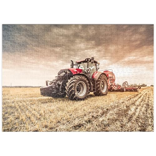 MyPuzzle Moderner roter Traktor bei der Einsaat - Premium 500 Teile Puzzle - MyPuzzle Sonderkollektion von Puzzle Galaxy MyPuzzle Moderner roter Traktor bei der Einsaat - Premium 500 Teile Puzzle - MyPuzzle Sonderkollektion von Puzzle Galaxy von MyPuzzle.com