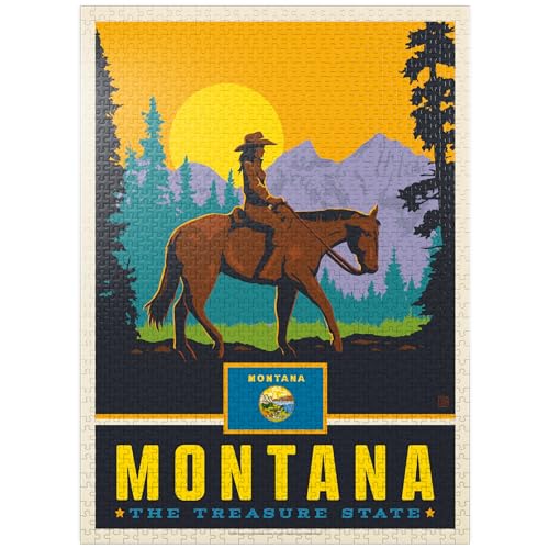 Montana The Treasure State - Premium 1000 Teile Puzzle für Erwachsene von MyPuzzle.com