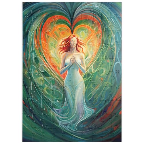 MyPuzzle Ätherische Göttin der Liebe und der Natur in der spirituellen Kunst - Premium 100 Teile Puzzle - MyPuzzle Sonderkollektion von Puzzle Galaxy von MyPuzzle.com