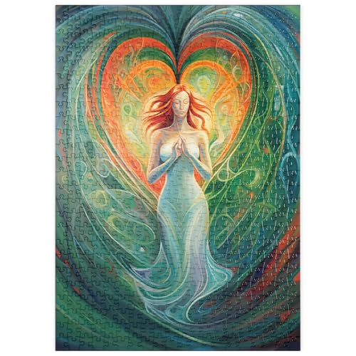 MyPuzzle Ätherische Göttin der Liebe und der Natur in der spirituellen Kunst - Premium 500 Teile Puzzle - MyPuzzle Sonderkollektion von Puzzle Galaxy von MyPuzzle.com