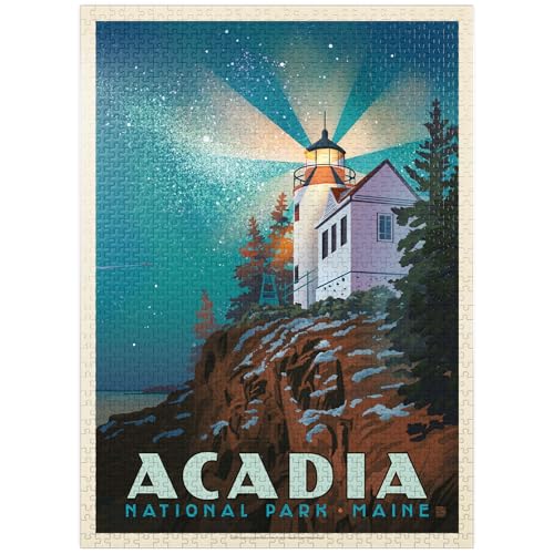 MyPuzzle Acadia National Park: Leuchtturm bei Nacht - Premium 1000 Teile Puzzle für Erwachsene MyPuzzle Acadia National Park: Leuchtturm bei Nacht - Premium 1000 Teile Puzzle für Erwachsene von MyPuzzle.com