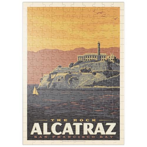 MyPuzzle Alcatraz Island, CA, Vintage Poster - Premium 200 Teile Puzzle - MyPuzzle Sonderkollektion von Anderson Design Group von MyPuzzle.com