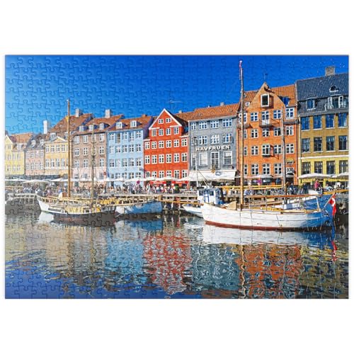 MyPuzzle Alter Hafen im Zentrum von Kopenhagen, Nyhavn - Premium 500 Teile Puzzle - MyPuzzle Sonderkollektion von Puzzle Galaxy von MyPuzzle.com