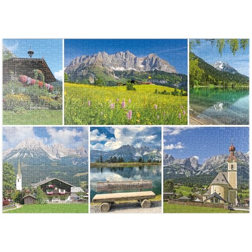 MyPuzzle Am Wilden Kaiser: Ellmau, Scheffau und Going in Tirol - Premium 1000 Teile Puzzle - MyPuzzle Sonderkollektion von Starnberger Spiele MyPuzzle Am Wilden Kaiser: Ellmau, Scheffau und Going in Tirol - Premium 1000 Teile Puzzle - MyPuzzle Sonderkollektion von Starnberger Spiele von MyPuzzle.com