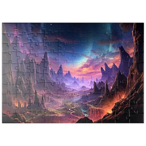 MyPuzzle Auserirdische Landschaften - Premium 100 Teile Puzzle - MyPuzzle Sonderkollektion von Puzzle Galaxy von MyPuzzle.com