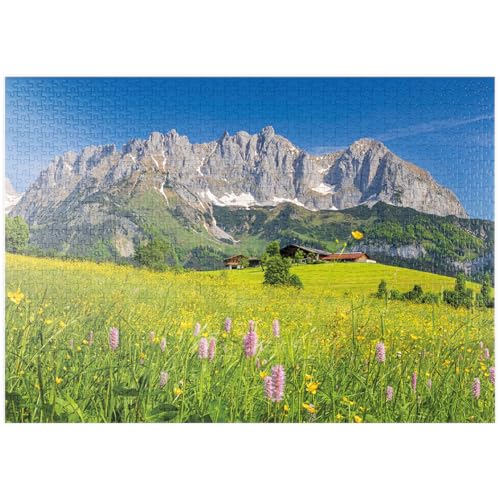 MyPuzzle Bauernhaus vor dem Wilden Kaiser, Österreich, Tirol - Kaisergebirge - Premium 1000 Teile Puzzle - MyPuzzle Sonderkollektion von Starnberger Spiele MyPuzzle Bauernhaus vor dem Wilden Kaiser, Österreich, Tirol - Kaisergebirge - Premium 1000 Teile Puzzle - MyPuzzle Sonderkollektion von Starnberger Spiele von MyPuzzle.com