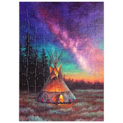 MyPuzzle Beleuchtetes Tipi unter dem nächtlichen Sternenhimmel - Premium 100 Teile Puzzle - MyPuzzle Sonderkollektion von Puzzle Galaxy MyPuzzle Beleuchtetes Tipi unter dem nächtlichen Sternenhimmel - Premium 100 Teile Puzzle - MyPuzzle Sonderkollektion von Puzzle Galaxy von MyPuzzle.com