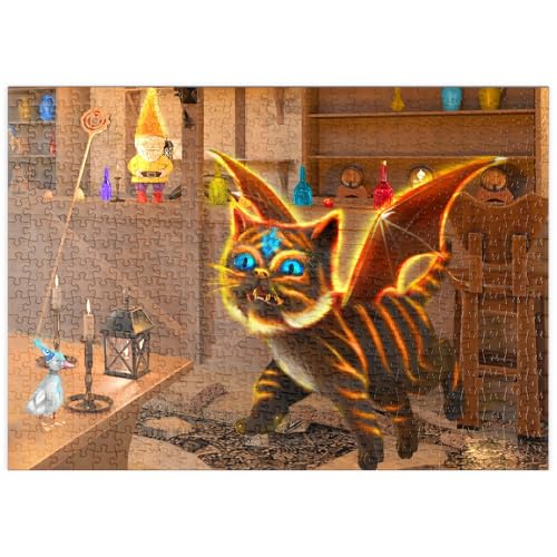 MyPuzzle Bixie-Katzen-Drache - Anthony Christou - Premium 500 Teile Puzzle - MyPuzzle Sonderkollektion von Tate & Co Puzzles MyPuzzle Bixie-Katzen-Drache - Anthony Christou - Premium 500 Teile Puzzle - MyPuzzle Sonderkollektion von Tate & Co Puzzles von MyPuzzle.com