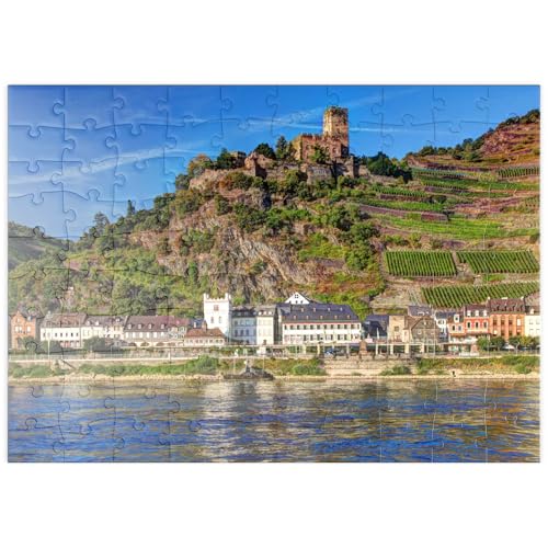 MyPuzzle Blick über den Rhein mit Burg Gutenfels in Kaub, Rheintal - Premium 100 Teile Puzzle - MyPuzzle Sonderkollektion von Puzzle Galaxy MyPuzzle Blick über den Rhein mit Burg Gutenfels in Kaub, Rheintal - Premium 100 Teile Puzzle - MyPuzzle Sonderkollektion von Puzzle Galaxy von MyPuzzle.com