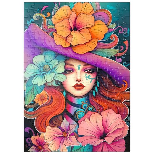 MyPuzzle Blumenmuse mit violettem Hut und feurigem Haar - Premium 200 Teile Puzzle - MyPuzzle Sonderkollektion von Puzzle Galaxy MyPuzzle Blumenmuse mit violettem Hut und feurigem Haar - Premium 200 Teile Puzzle - MyPuzzle Sonderkollektion von Puzzle Galaxy von MyPuzzle.com