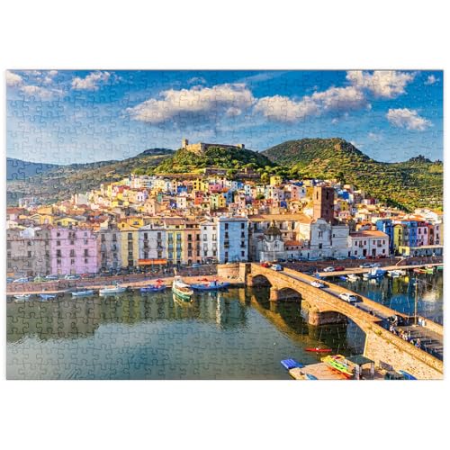 MyPuzzle Bosa mit farbigen Häusern und Einer mittelalterlichen Burg, Sardinien, Italien - Premium 500 Teile Puzzle - MyPuzzle Sonderkollektion von Puzzle Galaxy MyPuzzle Bosa mit farbigen Häusern und Einer mittelalterlichen Burg, Sardinien, Italien - Premium 500 Teile Puzzle - MyPuzzle Sonderkollektion von Puzzle Galaxy von MyPuzzle.com