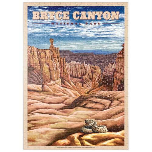 MyPuzzle Bryce Canyon National Park - Pillars of Stone, Vintage Travel Poster - Premium 500 Teile Puzzle - MyPuzzle Sonderkollektion von Havana Puzzle Company MyPuzzle Bryce Canyon National Park - Pillars of Stone, Vintage Travel Poster - Premium 500 Teile Puzzle - MyPuzzle Sonderkollektion von Havana Puzzle Company von MyPuzzle.com