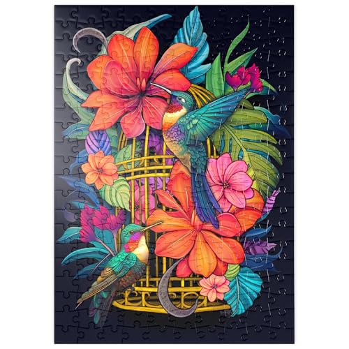 MyPuzzle Bunte Kolibris mit tropischen Blumen - Premium 200 Teile Puzzle - MyPuzzle Sonderkollektion von Puzzle Galaxy MyPuzzle Bunte Kolibris mit tropischen Blumen - Premium 200 Teile Puzzle - MyPuzzle Sonderkollektion von Puzzle Galaxy von MyPuzzle.com